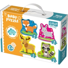 Trefl Baby Puzzle táskában -  Első puzzle - Erdei állatok (36077)