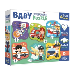 Trefl Baby puzzle - Szakmák és járművek (44001)