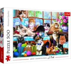 Trefl 500 db-os puzzle - Cica család (37425)