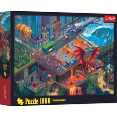 Trefl 1000 db-os puzzle - Pixel City (10986)