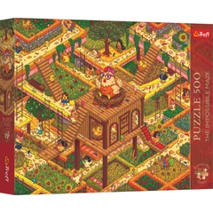 Trefl 500 db-os Premium Plus puzzle - The Impossible Maze - Crazy Chickens (37629)