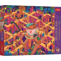 Trefl 500 db-os Premium Plus puzzle - The Impossible Maze - Happy Dachshunds (37630)