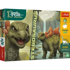 Trefl 100 db-os The Treflik puzzle - Dino World - Stegosaurus (16581)