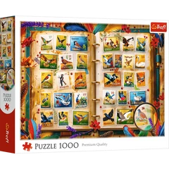 Trefl 1000 db-os puzzle - Bélyeggyűjtemény Madáratlasz (10979)