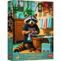 Trefl 1000 db-os Premium Plus puzzle - Mosás nap, Mosómedve (12139)