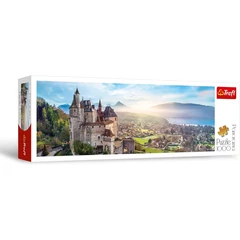 Trefl 1000 db-os Panoráma puzzle - Menthon kastély, Franciaország (29055)