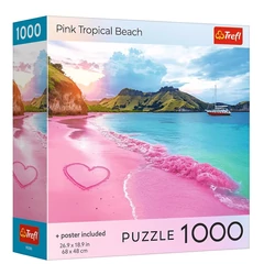 Trefl 1000 db-os puzzle - Rózsaszín trópusi tengerpart (99286)