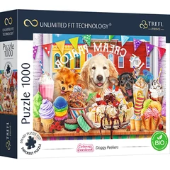 Trefl 1000 db-os UFT Prime puzzle - Cuteness Overload - Doggy Peekers (10699)