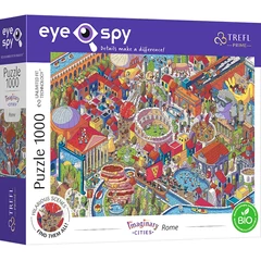 Trefl 1000 db-os UFT Prime puzzle - EYE-SPY - IMAGINARY CITIES - Rome, Italy (10709)