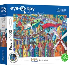 Trefl 1000 db-os UFT Prime puzzle - EYE-SPY - SNEAKY PEEKERS - Amsterdam, The Netherlands (10710)