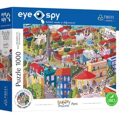 Trefl 1000 db-os UFT Prime puzzle - EYE-SPY - SNEAKY PEEKERS - Paris, France (10712)
