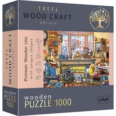 Trefl 1000 db-os Wood Craft Prémium Fa Puzzle - Antikvárium (20175)