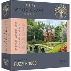 Trefl 1000 db-os Wood Craft Prémium Fa Puzzle - Viktoriánus ház (20145)