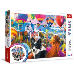 Trefl 1040 db-os Spirál puzzle - Hőlégballon fesztivál (40018)