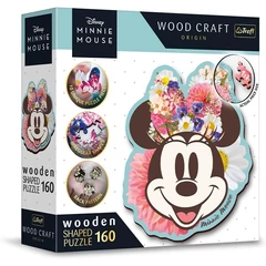 Trefl 160 db-os Wood Craft Shaped Prémium Fa Puzzle - Disney - Minnie (20193)