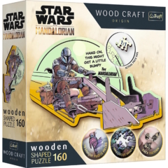 Trefl 160 db-os Wood Craft Prémium Fa Puzzle - Star Wars - Mandalorian (20187)