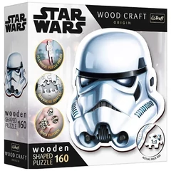 Trefl 160 db-os Wood Craft Shaped Prémium Fa Puzzle - Star Wars - Rohamosztagos sisak (20188) 