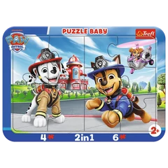 Trefl 2 az 1-ben (4,6 db-os) keretes puzzle - Mancs őrjárat (80031)