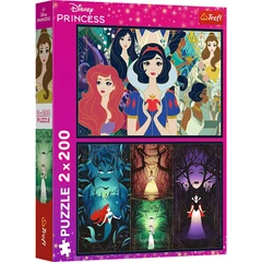 Trefl 2 x 200 db-os puzzle - Disney - Varázslatos hercegnők (13317)