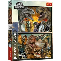 Trefl 2 x 200 db-os puzzle - Jurassic World (13316)
