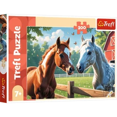 Trefl 200 db-os puzzle - Lovak a tisztáson (13328)