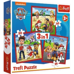 Trefl 3 az 1-ben puzzle (20,36,50 db-os) - Mancs őrjárat (34867)