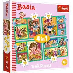 Trefl 4 az 1-ben puzzle (35,48,54,70 db-os) - Basia (34606)