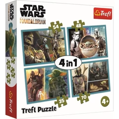 Trefl 4 az 1-ben puzzle (35,48,54,70 db-os) - Star Wars - The Mandalorian (34397)