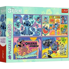 Trefl 4 x 250 db-os puzzle - Lilo és Stitch (13311)