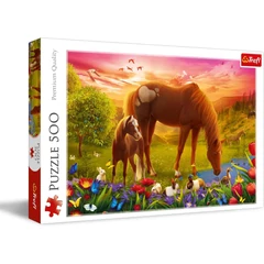 Trefl 500 db-os puzzle - Lovak a réten (37451)