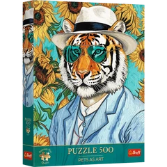 Trefl 500 db-os puzzle - Mr. Tiger és a napraforgók (37626)