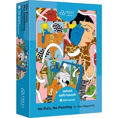 Trefl 500 db-os UFT VELVET Soft-Touch puzzle - No Pain, No Painting, Rupprecht (37423)