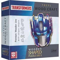 Trefl 505 db-os Wood Craft Shaped Prémium Fa Puzzle - Transformers - Optimus fővezér (20195)