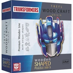 Trefl 505 db-os Wood Craft Shaped Prémium Fa Puzzle - Transformers - Optimus fővezér (20195)