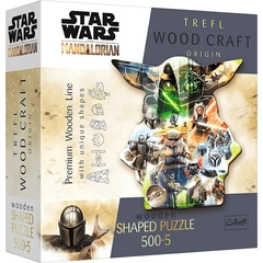 Trefl 505 db-os Wood Craft Shaped Prémium Fa Puzzle - Star Wars The Mandalorian (20169)