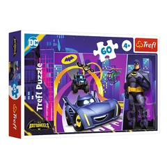 Trefl 60 db-os puzzle - DC Batwheels - Batman és járművei (17400)