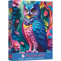 Trefl 600 db-os Paper Art puzzle - Limitált kiadás - Bagoly (94205)