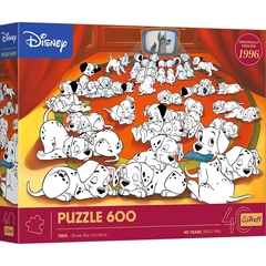 Trefl 600 db-os puzzle - 40 Éves Jubileum - Disney - 101 kiskutya (37604)