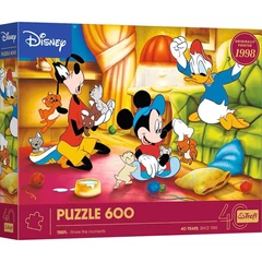 Trefl 600 db-os puzzle - 40 Éves Jubileum - Disney - Mickey Egér és Barátai (37601)