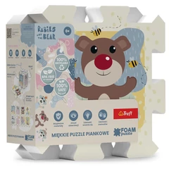 Trefl 8 db-os Szivacs puzzle - Babák és mackók - Állatok (61615)
