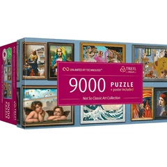Trefl 9000 db-os UFT puzzle - Kevésbé klasszikus művészeti gyűjtemény (81021)