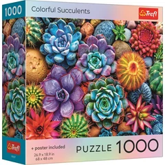 Trefl 1000 db-os puzzle - Színes pozsgások (99307)