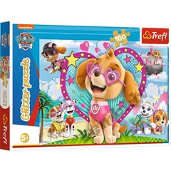 Trefl 100 db-os Csillám puzzle - Mancs őrjárat - Skye (14818)