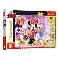 Trefl 100 db-os Csillám puzzle - Minnie és Daisy (14820)