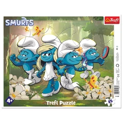 Trefl 25 db-os keretes puzzle - Hupikék Törpikék (31438)