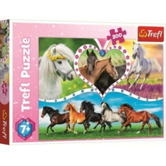 Trefl 200 db-os puzzle - Gyönyörű lovak (13248)