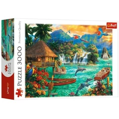 Trefl 3000 db-os puzzle - Élet a szigeten (33072)