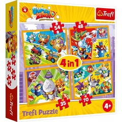 Trefl 4 az 1-ben puzzle (35,48,54,70 db-os) - SuperZings (34343)