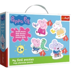Trefl Baby Puzzle táskában - Első puzzle - Peppa malac (36086)