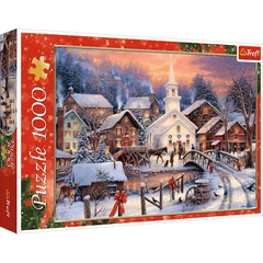 Trefl 1000 db-os puzzle - Fehér Karácsony (10602)